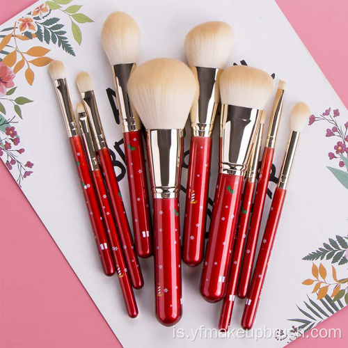 Ný 10 jólin Red Makeup Brush